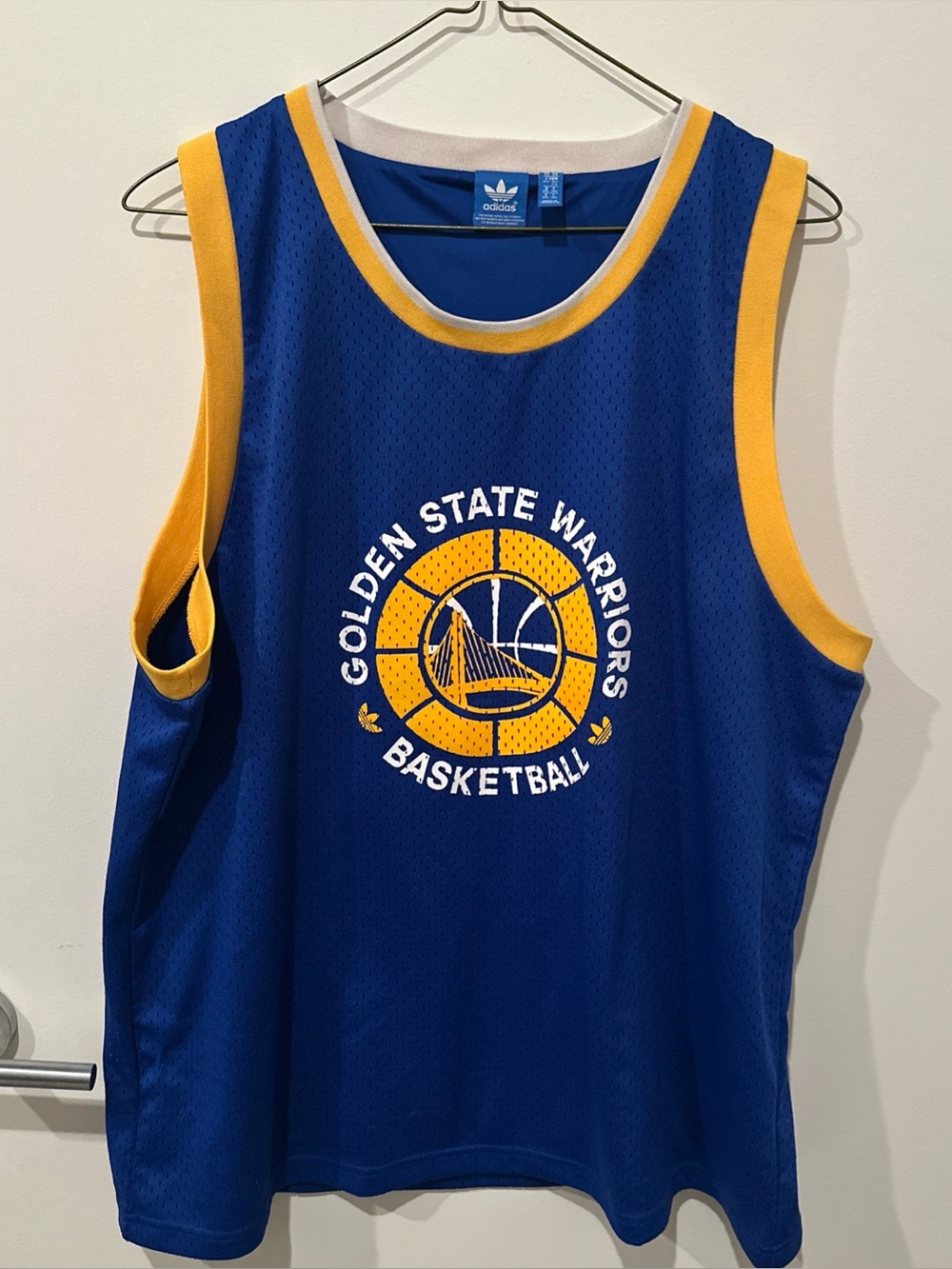 Vintage Y2K 2015 Adidas Blue Tag Golden State Warriors Mesh Basketball Jersey